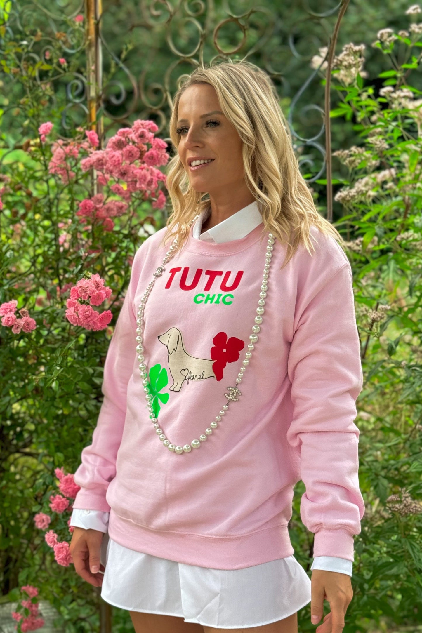 Tutu Chic Flanel Boyfriend Sweater