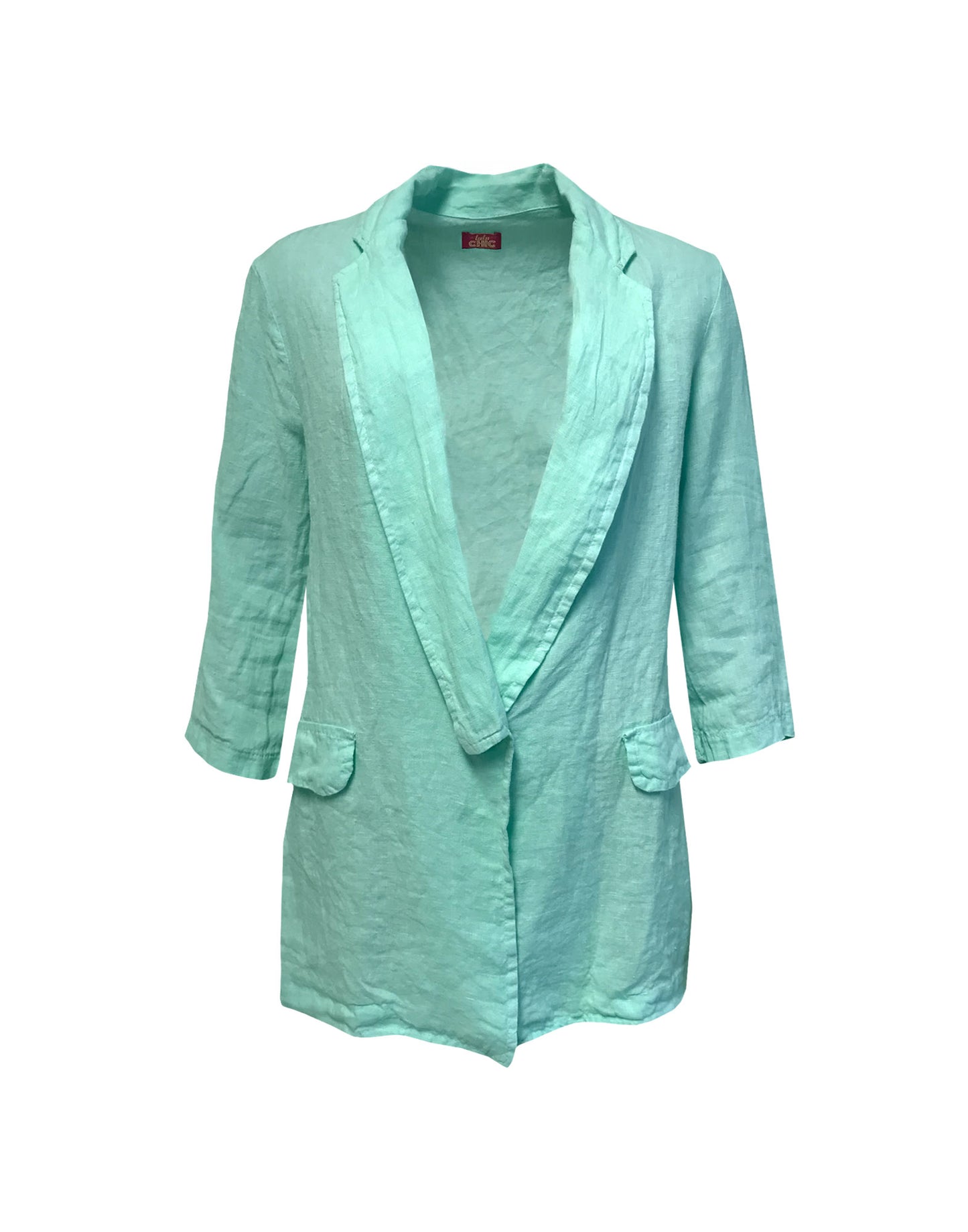 LAST PIECE - Selina aqua linen jacket