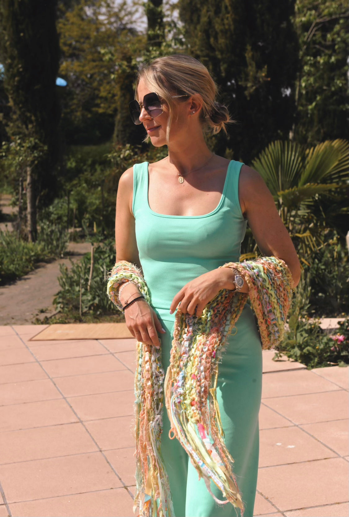 Bibbi Crop Top Aqua