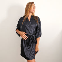 Satin Bathrobe with personalised embroidery