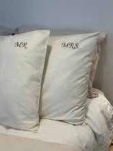 Cotton Pillowcase with personalised embroidery set of 2
