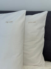 Cotton Pillowcase with personalised embroidery set of 2