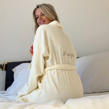 Terry Bathrobe with personalised embroidery