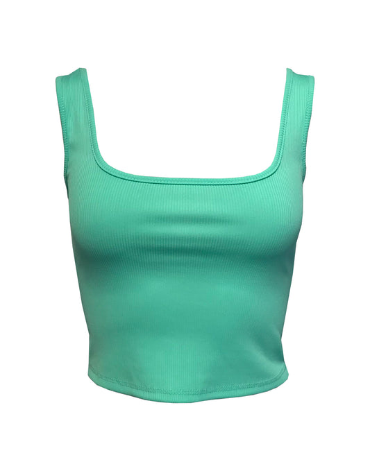 Bibbi Crop Top Aqua