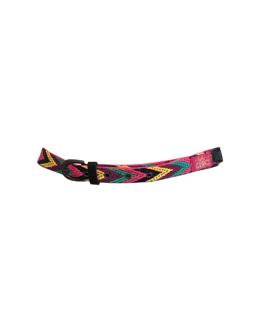 Fuchsia buckle belt