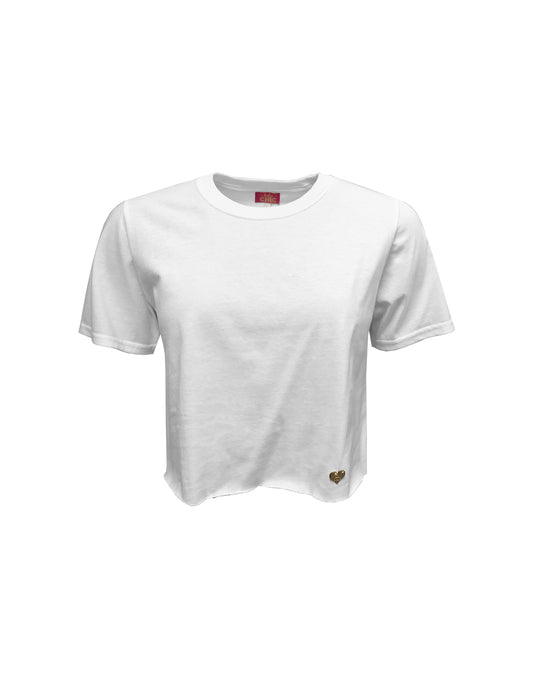 White Breeze Cropped T-shirt