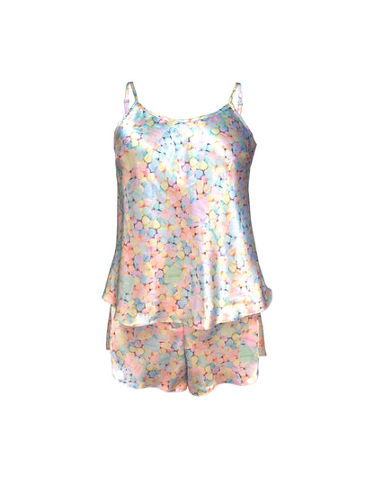 Candy Satin cami and shorts set - L -