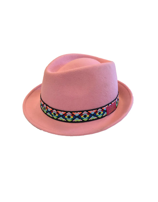 LAST PIECE  - Pink fedora hat
