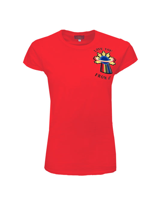 Planet T-shirt Red