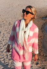 LAST PIECE - Selina bleach pink linen jacket