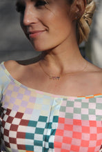 Eileen multicolour off-shoulder crop top