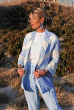 LAST PIECE - Selina bleach blue linen jacket